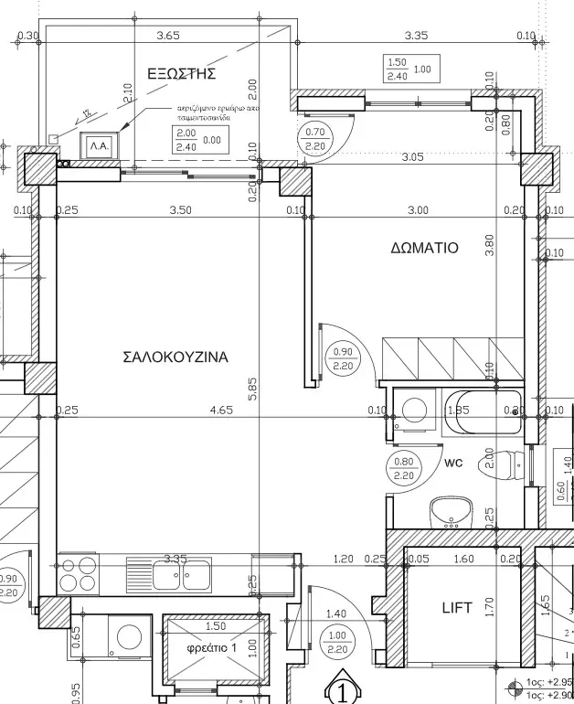 Zu verkaufen – Apartment (Δ1), 53 qm in Thermi, Thessaloniki